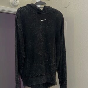 Nike Charcoal Hoodie with White Logo